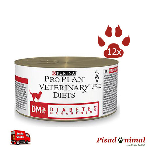 Purina Pro Plan VD DM para gatos con diabetes 12x195gr