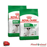 Pack 2 ROYAL CANIN MINI ADULT 8+ Perros Pequeños Mayores 8 Años