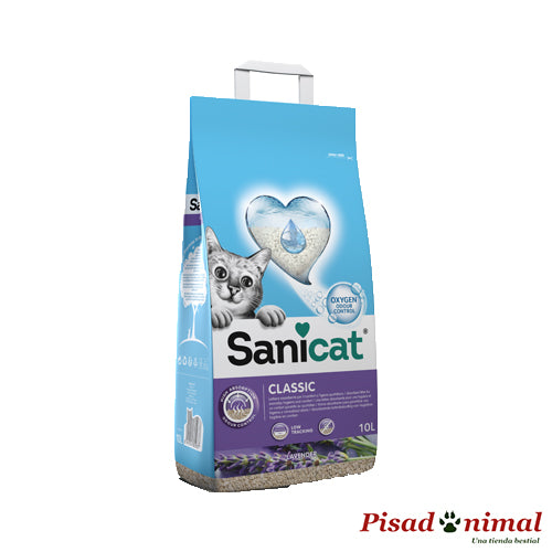Classic Lavanda 10 L arena para gatos de Sanicat