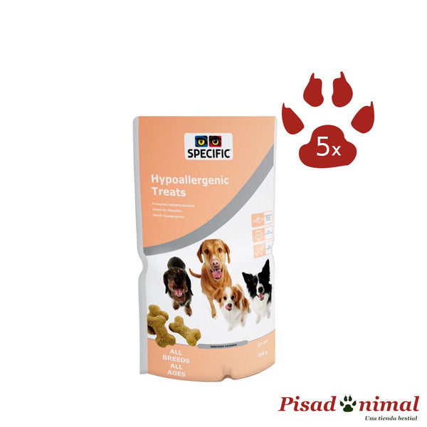 Snack para perros 5 bolsas de 300 gr Healthy Treats Hypoallergenic de Specific