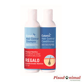 Cutania Hair Control Pack Champú y Acondicionador 236 ml para perros y gatos de Vetnova