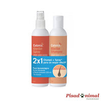 Vetnova Cutania GlycOat Pack Champú + Spray para perros, gatos y caballos