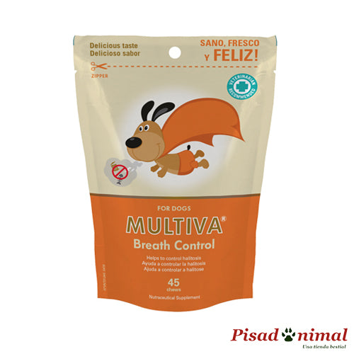 Multiva Breath Control 45 Chews suplemento alimenticio para perros de Vetnova