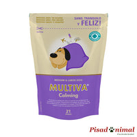 Multiva Calming Medium & Large 21 Chews suplemento alimenticio para perros de Vetnova