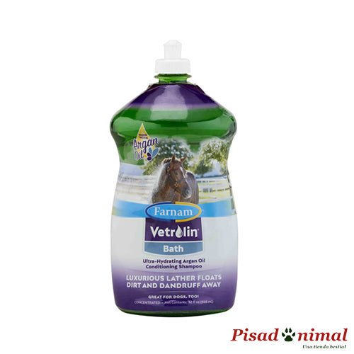 VetNova Vetrolin Bath champú acondicionador para perros y caballos 946ml