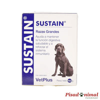 Probiótico para perros de razas grandes Sustain 30 sobres de Vetplus