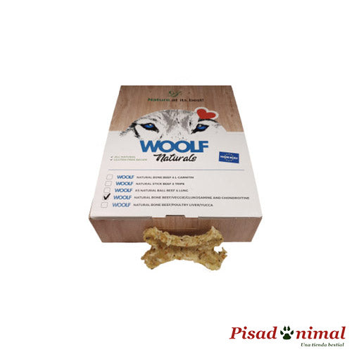 Caja 720 gr de Snack Natural Huesos Glucosamina y Condroitina  para perros de Woolf