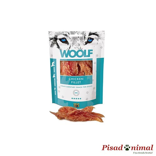100 gr Snack Filetes de Pollo para perros de Woolf
