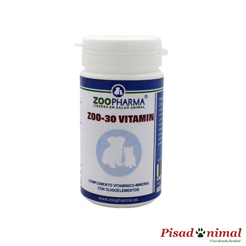 Zoo-30 Vitamin 30 comprimidos para mascotas de Zoopharma